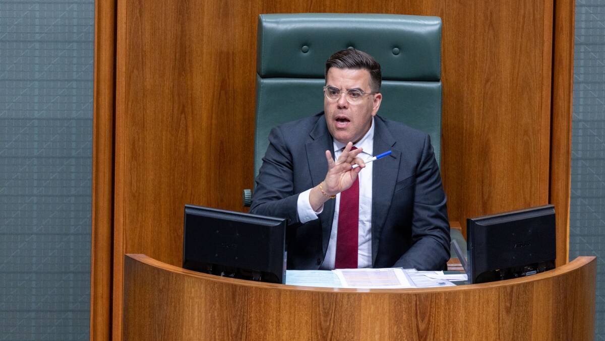 Speaker Milton Dick during question time in the House of Representatives. Picture by Gary Ramage