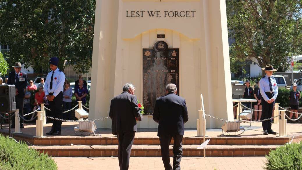 Griffith's Remembrance Day service will be held at the cenotaph from 10.30am on November 11. Picture file
