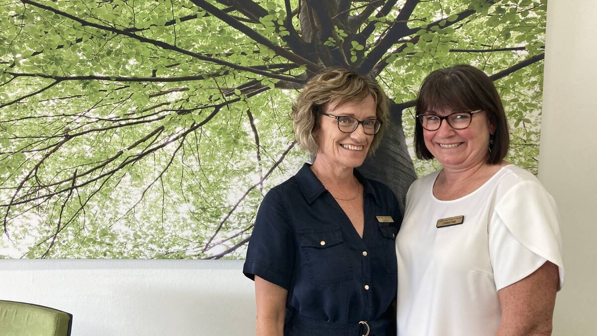 Yvette Pastro and Christine Badoco from Griffith Aged Support Services were looking forward to taking clients out to Junee. Picture by Cai Holroyd
