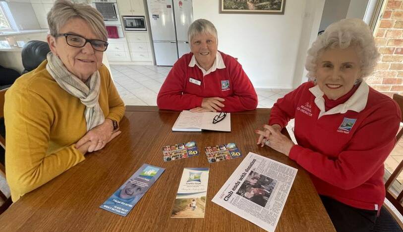 Incoming Griffith Country Hope co-ordinator Jacqui Turner, co-ordinator Bev Devery and Country Hope founding director and patron Babs Donaldson OAM. Picture by Allan Wilson