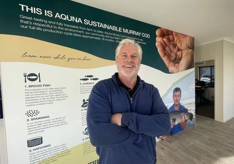 Aquna Sustainable Murray Cod executive chairman Ross Anderson. Picture by Allan Wilson