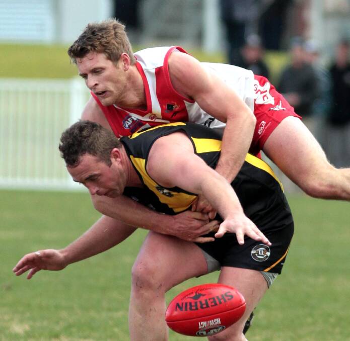 MILESTONE: Griffith captain James Toscan will play his 150th game on Sunday.