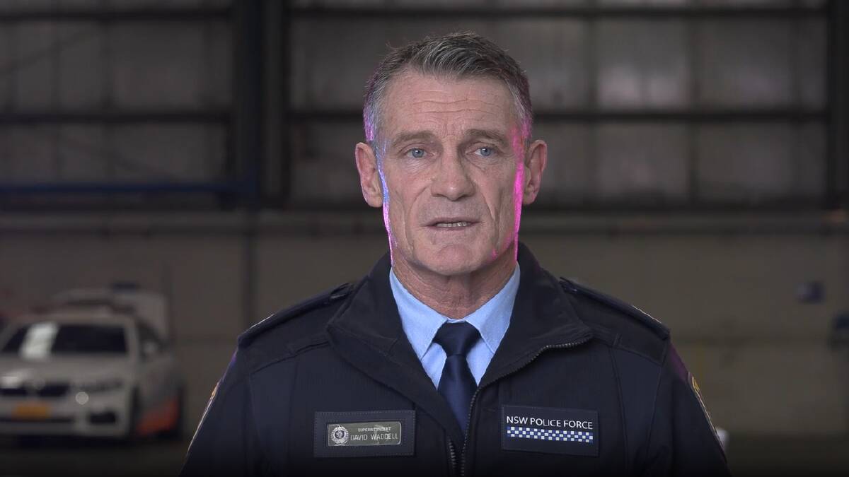 NSW Police acting assistant commissioner David Waddell of the traffic and highway patrol command urges vigilance on the roads over the long weekend. 