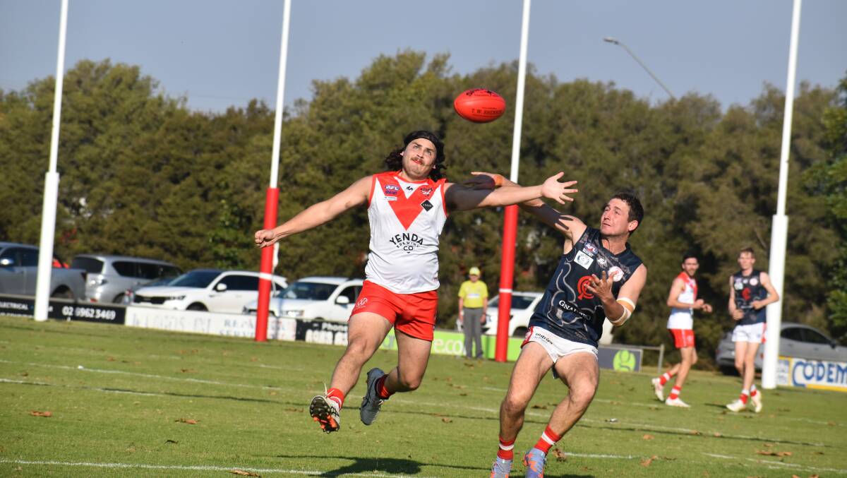 The Griffith Swans will look to get back into the top three when they travel to Wagga to take on the Tigers. Picture by Liam Warren
