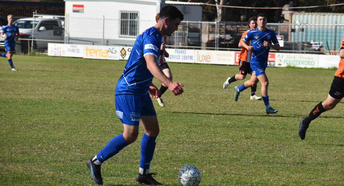 Jordan Bellato will miss Hanwood's trip to Lake Albert this weekend as the side looks to maintain their unbeaten start to the season. Picture by Liam Warren
