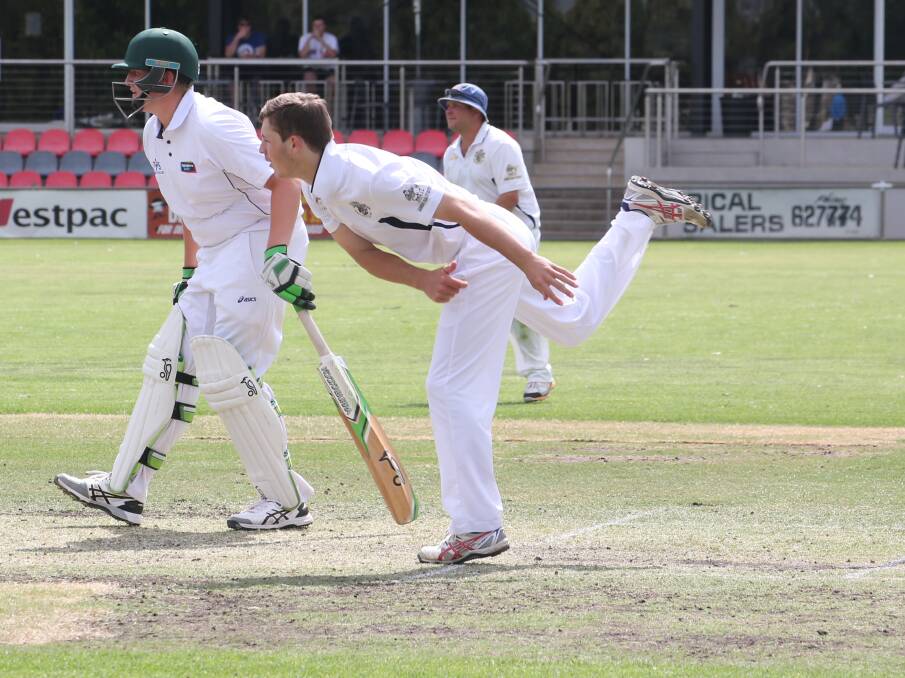 ON THE IMPROVE: Coro's Dean Bennett rolls his arm over during their game against Exies last weekend. PHOTO: Anthony Stipo