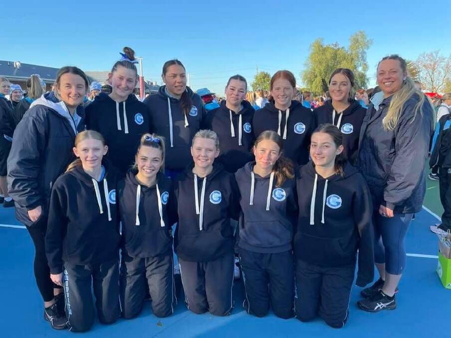 Griffith under 17s side battled hard but results didn't fall their way as they finished 18th in division two. Picture from Griffith Netball
