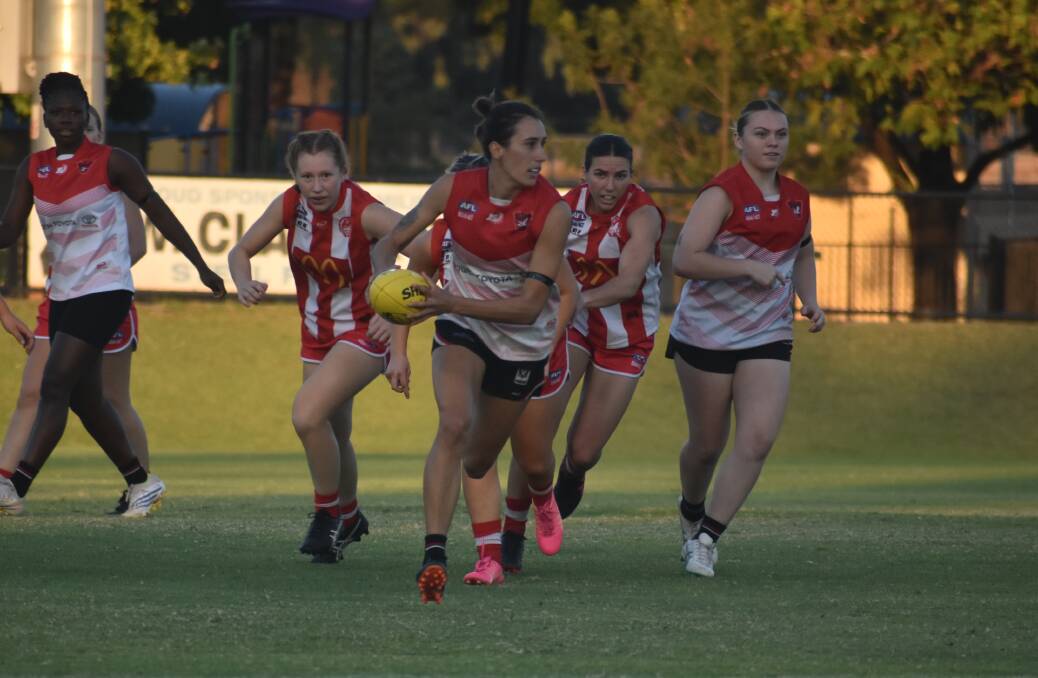 Grace Buchan could return to the Griffith Swans in 2025 after their season came to an end on Thursday night. Picture by Liam Warren