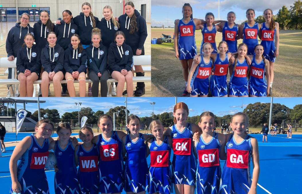 The Griffith under 12s, 13s and 14s sides that headed away to the Junior State Titles last weekend. Pictures supplied
