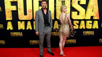 Furiosa stars Chris Hemsworth and Anya Taylor-Joy at the film's Australian premiere in Sydney on May 2. Picture by Getty Images